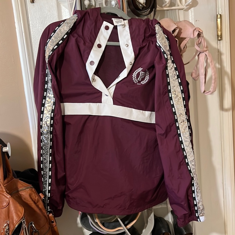 Victoria Secret Pink Anorak sequins jacket